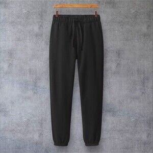 American Giant Sweatpants Womens Small Black Joggers Fleece Lined Athleisure NEW